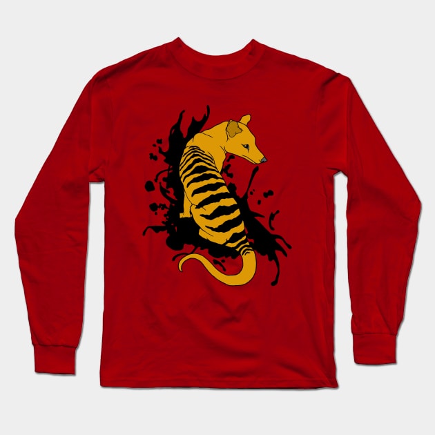 Thylacine Ink Long Sleeve T-Shirt by Tinker and Bone Studio